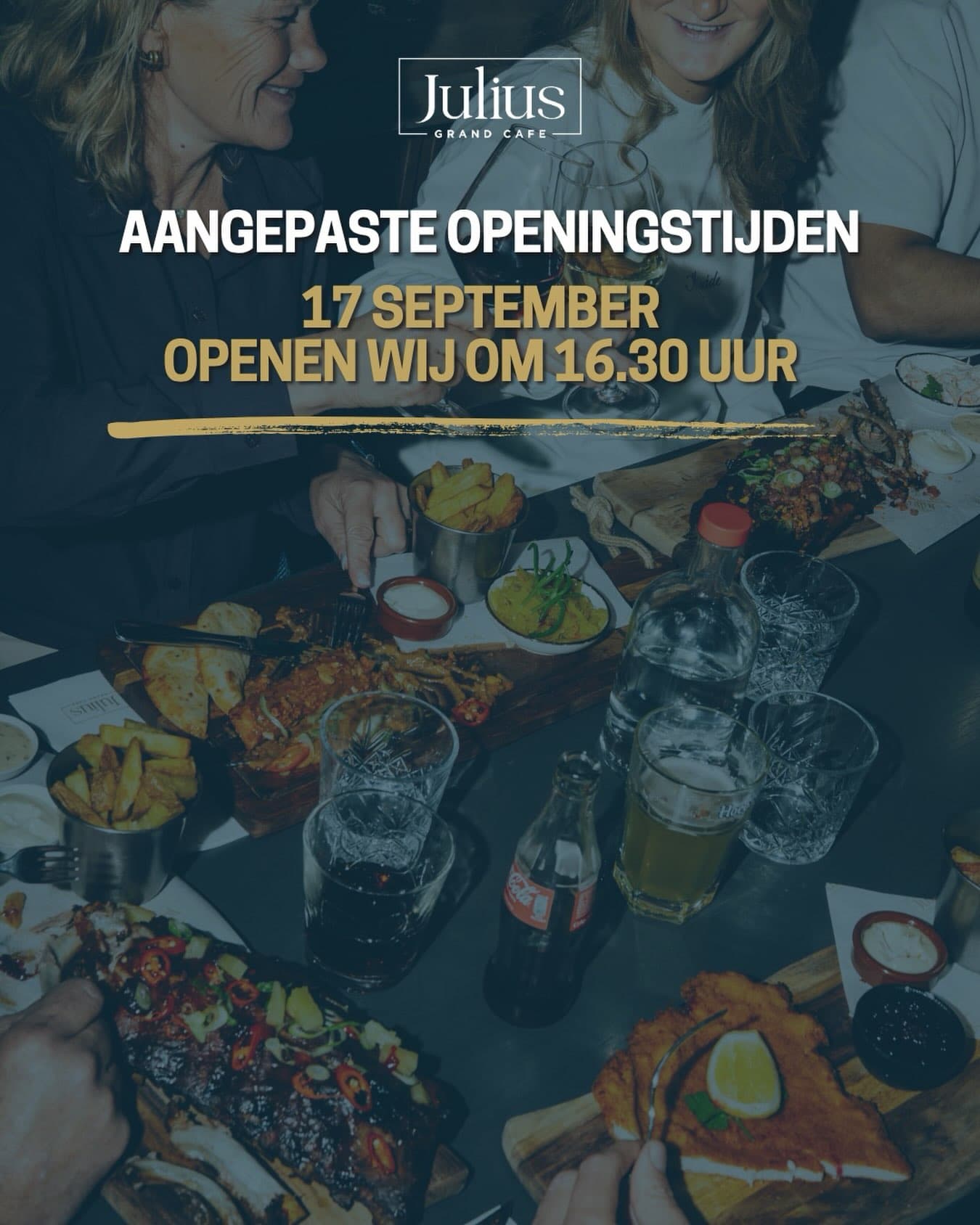 ⚡ Let op: aangepaste openingstijd